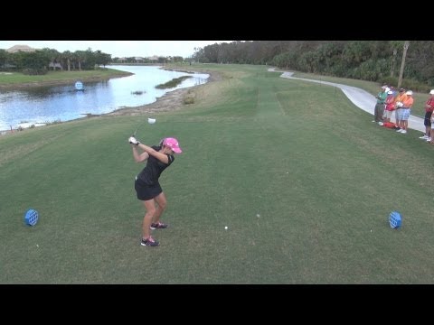 GOLF SWING 2012 - PAULA CREAMER DRIVER - ELEVATED DTL & SLOW MOTION - HQ 1080p HD