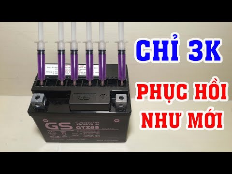 Cách phục hồi bình Ắc quy???