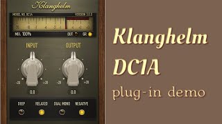 Video thumbnail for Klanghelm DC1A compressor plug in demonstration by Mirko Russo ClangLab