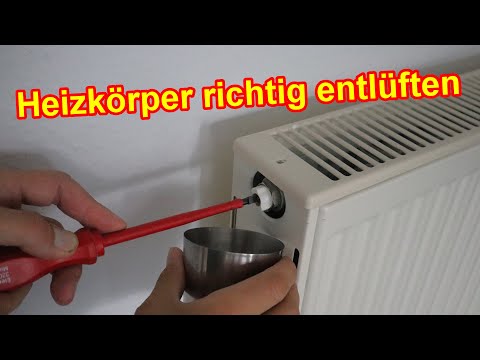 Heizkörper richtig entlüften – Oft wird ein wichtiges Detail vergessen!