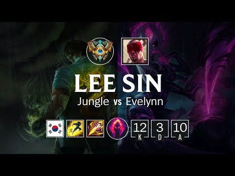 Lee Sin Jungle vs Evelynn - KR Challenger Patch 8.21