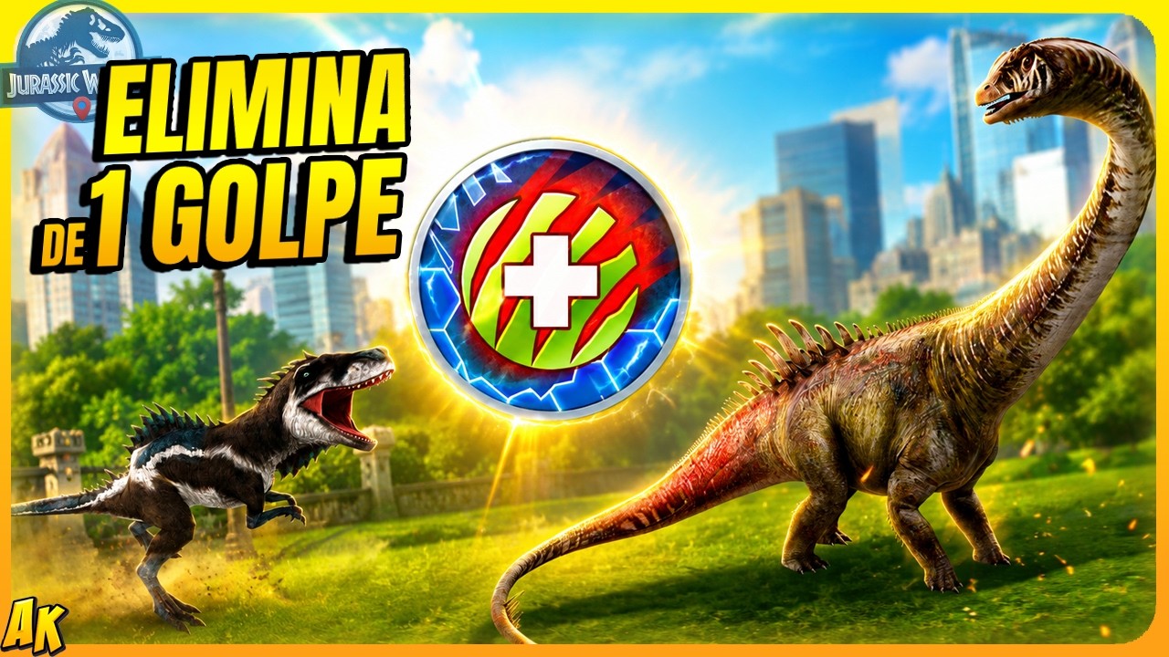 DERROTA de 1 GOLPE al PARALITROSAURUS con Thylos Intrepidus | Asalto Master Jurassic World Alive