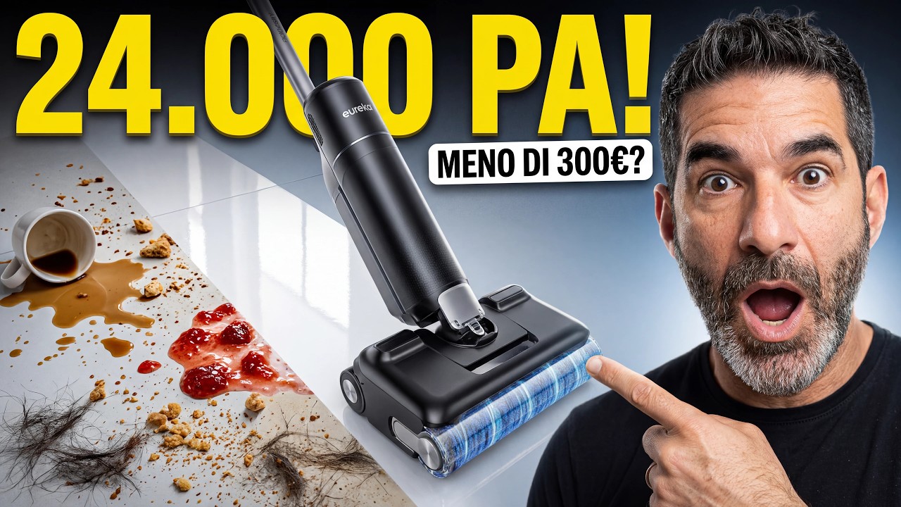 24000 Pa a meno di 300€: questa lavapavimenti UMILIA le più costose? Eureka FloorShine 830