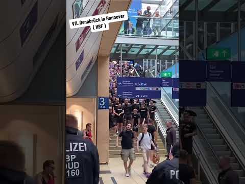Osnabrück in Hannover HAUPTBAHNHOF 🔊🔥 #vflosnabrück #hannover #ultras #football #viralvideo