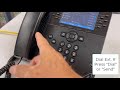 Intercom by extension number from Poly VVX450 Phone