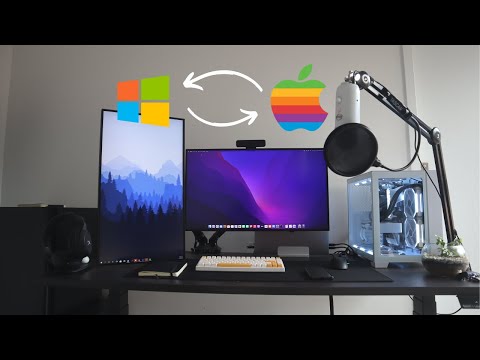 The Best Hybrid Mac + PC Software Engineering Desk Set Up