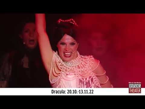 Dracula the Musical trailer imagery with gothic castle silhouette