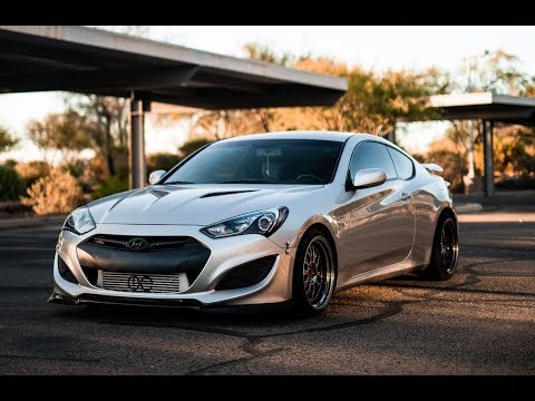 Air ride install on a 2013 Genesis coupe part 1!