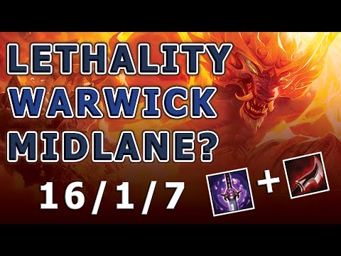 [10.6 ]   LETHALITY WARWICK is BUSTED!!! [not clickbait] (League of Legends Gameplay)