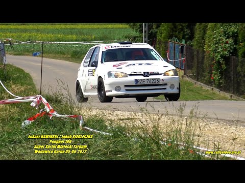 Łukasz KAMIŃSKI / Jakub SIEDLECZKA - Peugeot 106 - Super Sprint  Targum Wadowice Górne 05-06-2022