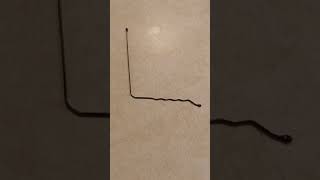 Hair pin to unlock the door