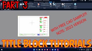 How to Edit your Title Block and Scale your Drawing in Autocad 2023