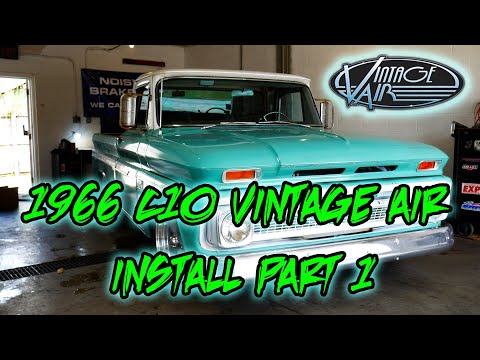 VINTAGE AIR AC install / 1966 C10 !!! #truck #classic #restoration