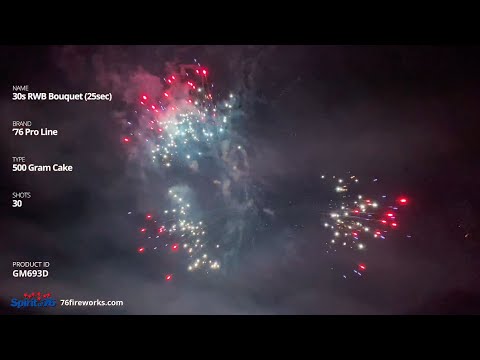 GM693D 30-shot RWB Bouquet (25sec) - '76 Pro Line