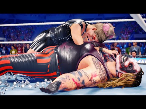 WWE 2k22: Alexa Bliss vs The Fiend Bray Wyatt, intergender wrestling