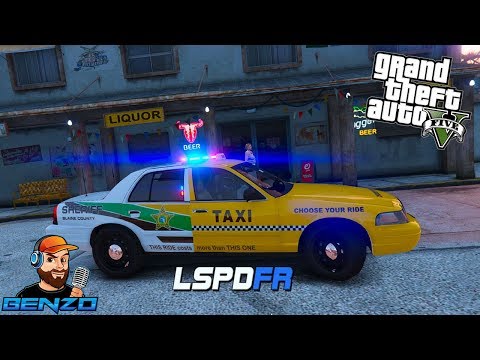 GTA 5 LSPDFR - DUI Taxi and Sheriff Crown Vic Enforcement!!