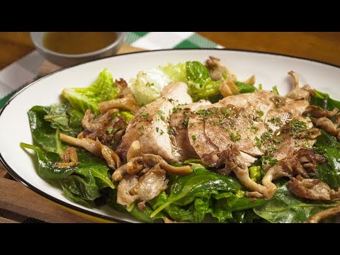 How To Make WARM CHICKEN SALAD WITH MUSTARD VINAIGRETTE | Recipes.net - YouTube