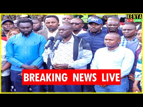 LIVE - Gachagua Addresses the Nation after being Attacked & Teargassed in Church ACK Witima Othaya