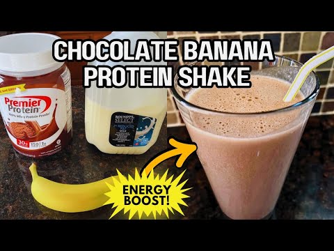 Protein Shake Recipe: Chocolate Banana Heaven 🥤 Healthy & Delicious in 3-Min 🍫 31g Protein Boost! 💪