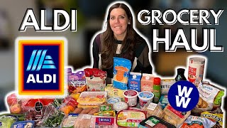 Healthy ALDI Grocery Haul For Weight Loss | Meals Ideas for Weight Loss | WeightWatchers Points