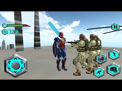 ► Captain Superhero Flying Robot - Superhero Captain Flying Robot City Rescue OPS-2 Hero combination