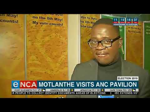 Kgalema Motlanthe visits ANC pavilion in Soweto