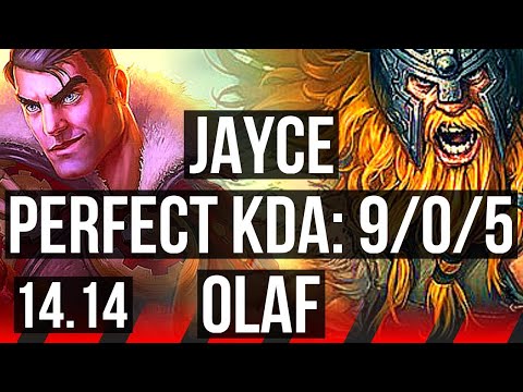 JAYCE vs OLAF (TOP) | 9/0/5, Legendary, 500+ games | EUW Challenger | 14.14