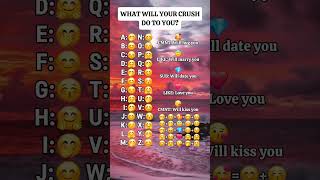 What will your crush do to you #shorts #youtubeshorts