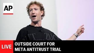 LIVE: Outside court as Mark Zuckerberg takes part in Meta antitrust tr
