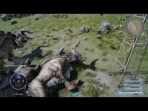 FINAL FANTASY XV a Fight with  3 Kujata