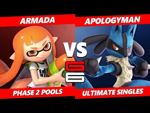 Genesis 6 SSBU - [A] | Armada (Inkling) VS bc | ApologyMan (Lucario) Smash Ultimate R2 Pools
