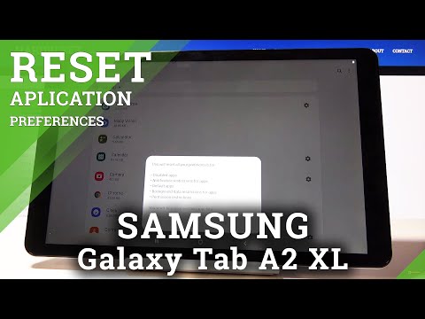 How to Reset App Preferences in SAMSUNG Galaxy Tab A2 XL - Restore App Defaults