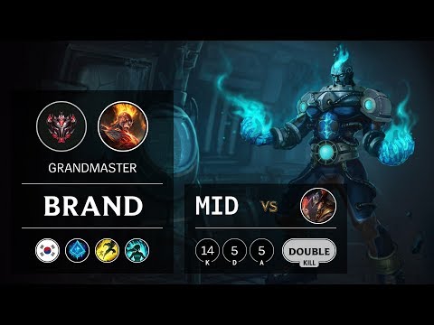 Brand Mid vs Twisted Fate - KR Grandmaster Patch 9.11