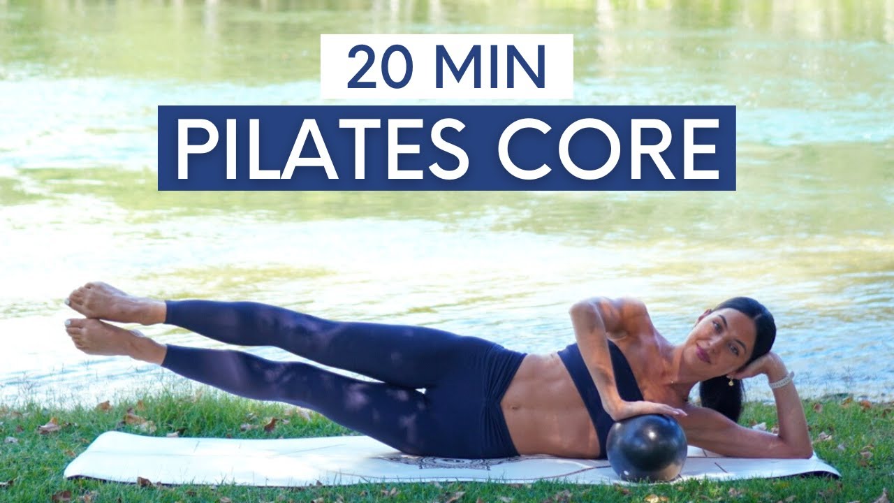 20 MIN PILATES CORE WORKOUT || Pilates Abs With Mini Ball (Intermediate) - YouTube