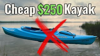 You Should NEVER Fish From a Cheap Kayak | Sun Dolphin Aruba 10 Review