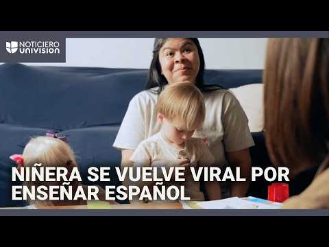 Hispanic nanny goes viral after showing how she teaches her language and culture to American chil...