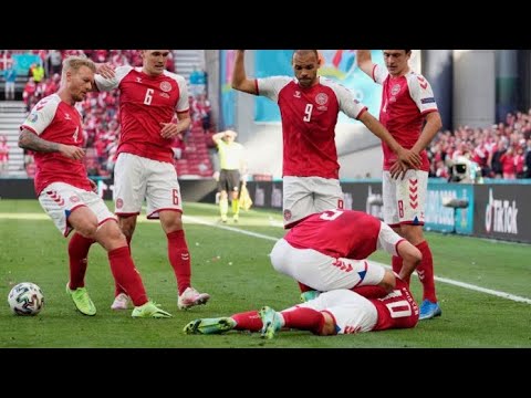 Christian Eriksen pökertyy kentälle