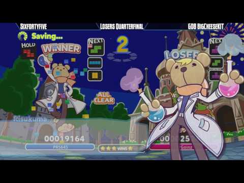 CEO 2017 - Puyo Puyo Tetris - Swap - Losers Quarterfinal - Sixfortyfive vs GDB BigCheeseKIT