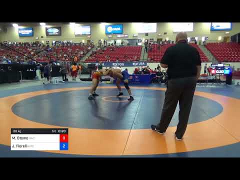 2018 Marine Corps US Open/UWW Junior Freestyle 86 Con 16 #1 - Michael Otomo (BWC) Vs. Jared Florel