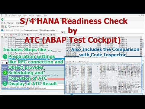 S/4 HANA Readiness Check by ATC (ABAP Test Cockpit)