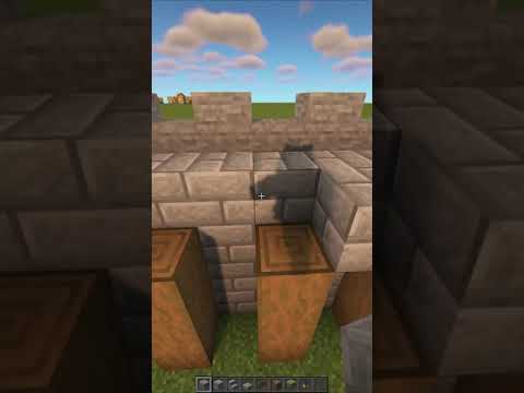 Minecraft Simple Medieval Wall #shorts