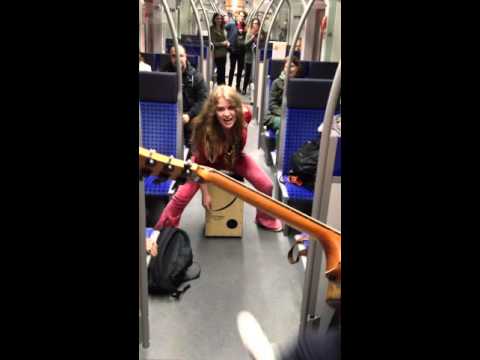 Subway jam Frankfurt S-bahn Heidi Joubert featuring Kiddo Kat