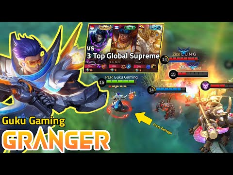3 Supreme vs 1 Granger Top 1 Global Granger by Guku Gaming | Gameplay Pro Player MLBB