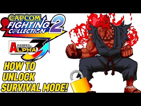 How to UNLOCK Survival Mode in Street Fighter Alpha 3 Upper | Capcom Fighting Collection 2