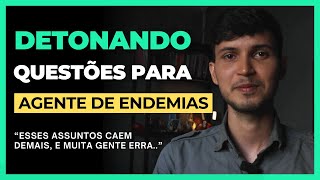 QUESTÕES COMENTADAS PARA AGENTE DE ENDEMIAS (ACE) | Banca Fadesp
