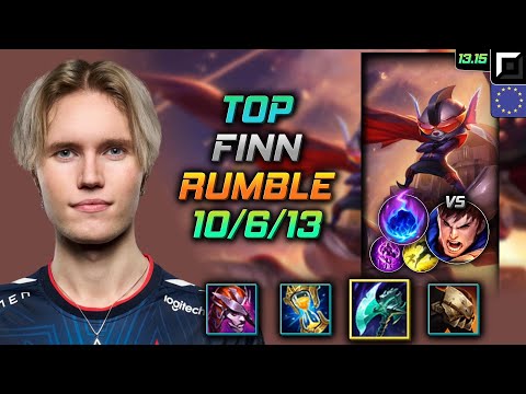 Rumble Top Build Finn Night Harvester Arcane Comet - LOL EUW GrandMaster Patch 13.15