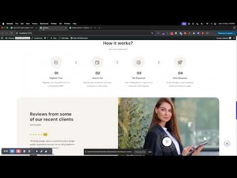 Install the theme , Child theme, plugins, import the demo content, and set up the Directorist plugin