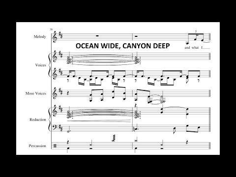 Ocean Wide, Canyon Deep- Jacob Collier feat. Laura Mvula (Transcription)