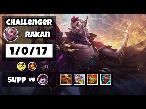 Rakan vs Lulu EU Challenger SUPPORT (1/0/17) - v11.8