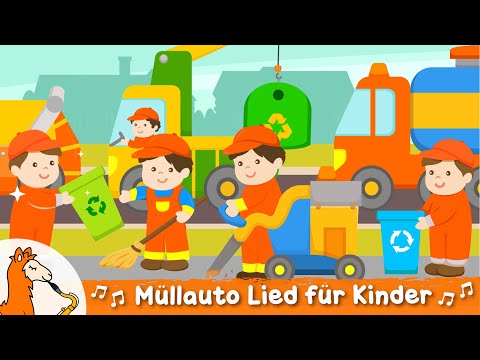 Kinderlied Müllabfuhr | Müllauto Lied für Kinder mit Müllwagen, Super-Sauger, Rohrreiniger uvm.